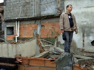 Carlos' demolished home in Campinho