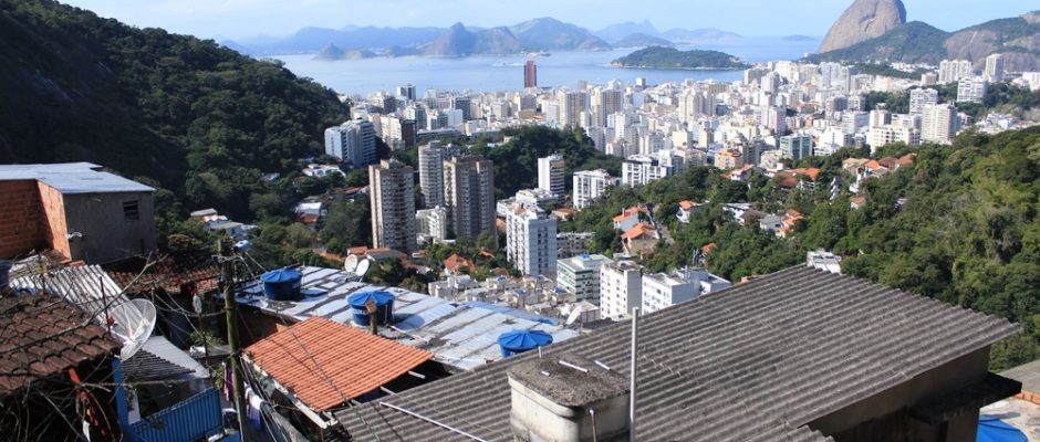 View of Rio's South Zone from favela Pereira da Silva