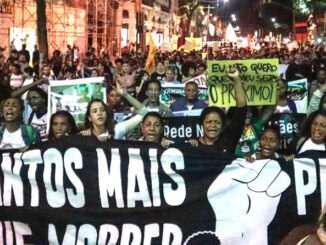 Protesters fill Rio Branco avenue. Photo: Dani Orofino / CHAMA Agência Rede
