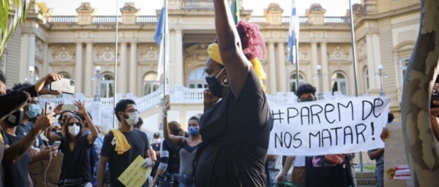Demonstration against racism and police violence in Rio. Photo: Luna Costa