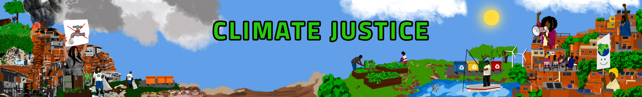 Climate Justice Series. Original artwork by Natalia S Flores