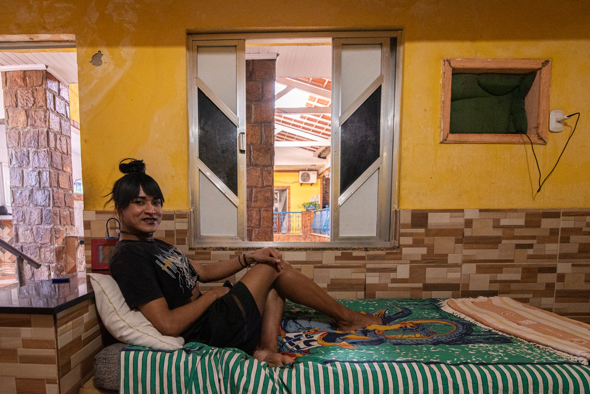 Juliete Palomo is Venezuelan and a guest at Casa Dulce Seixas. Photo: Bárbara Dias
