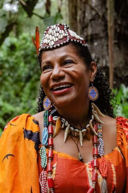 Queen Diambi visiting the Camorim Quilombo. Photo: Rhuan Gonçalves