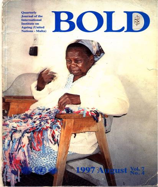 Geralda Pereira, whose property donated to the project became Casa de Geralda. In 1997, Dona Geralda was featured on the cover of BOLD magazine, from the International Institute on Ageing, in a story about Casa de Santa Ana. Photo: Personal archive