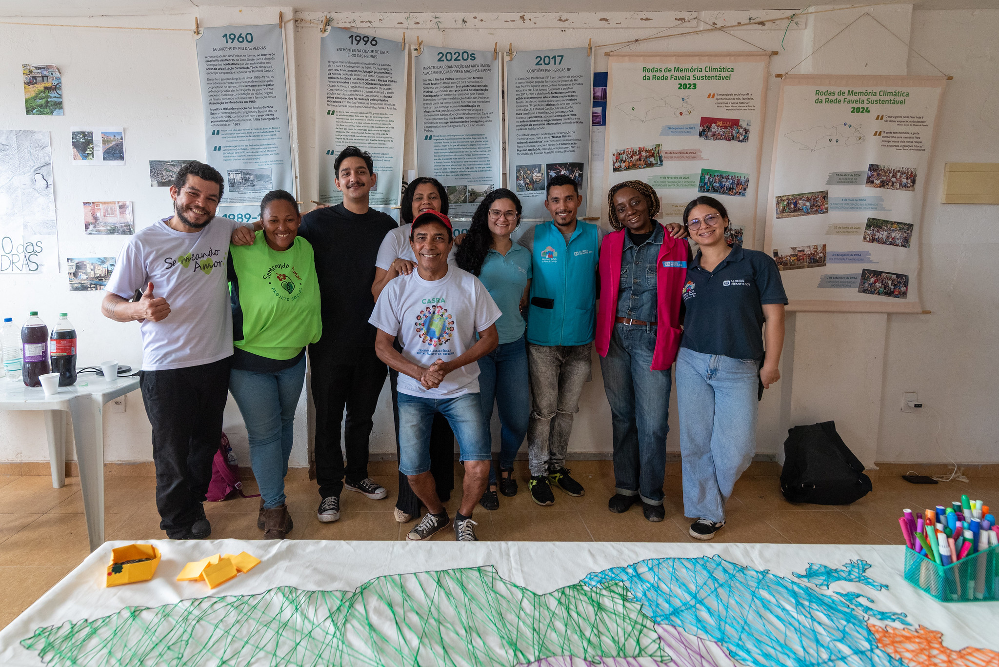 O Projeto Social de Sem Semeadora foi o primeiro local em Rio Das Pedras a sediar a exposição 'Favela Climate Memory' na comunidade. Foto: Bárbara Dias