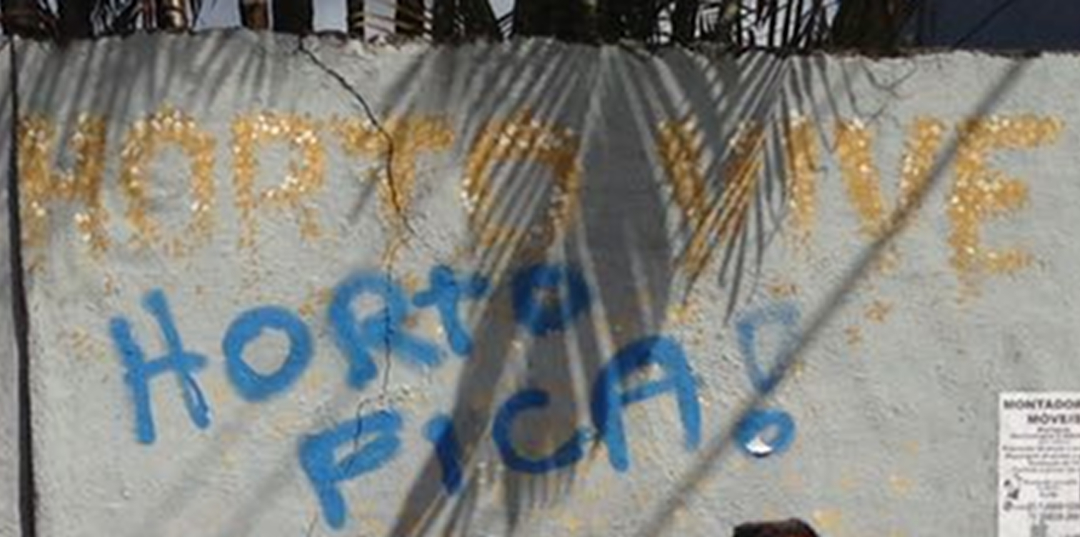 Graffiti by an anonymous artist declares “Horto Lives! Horto Stays!” Photo: CatComm Graffiti by an anonymous artist declares “Horto Lives! Horto Stays!” Photo: CatComm