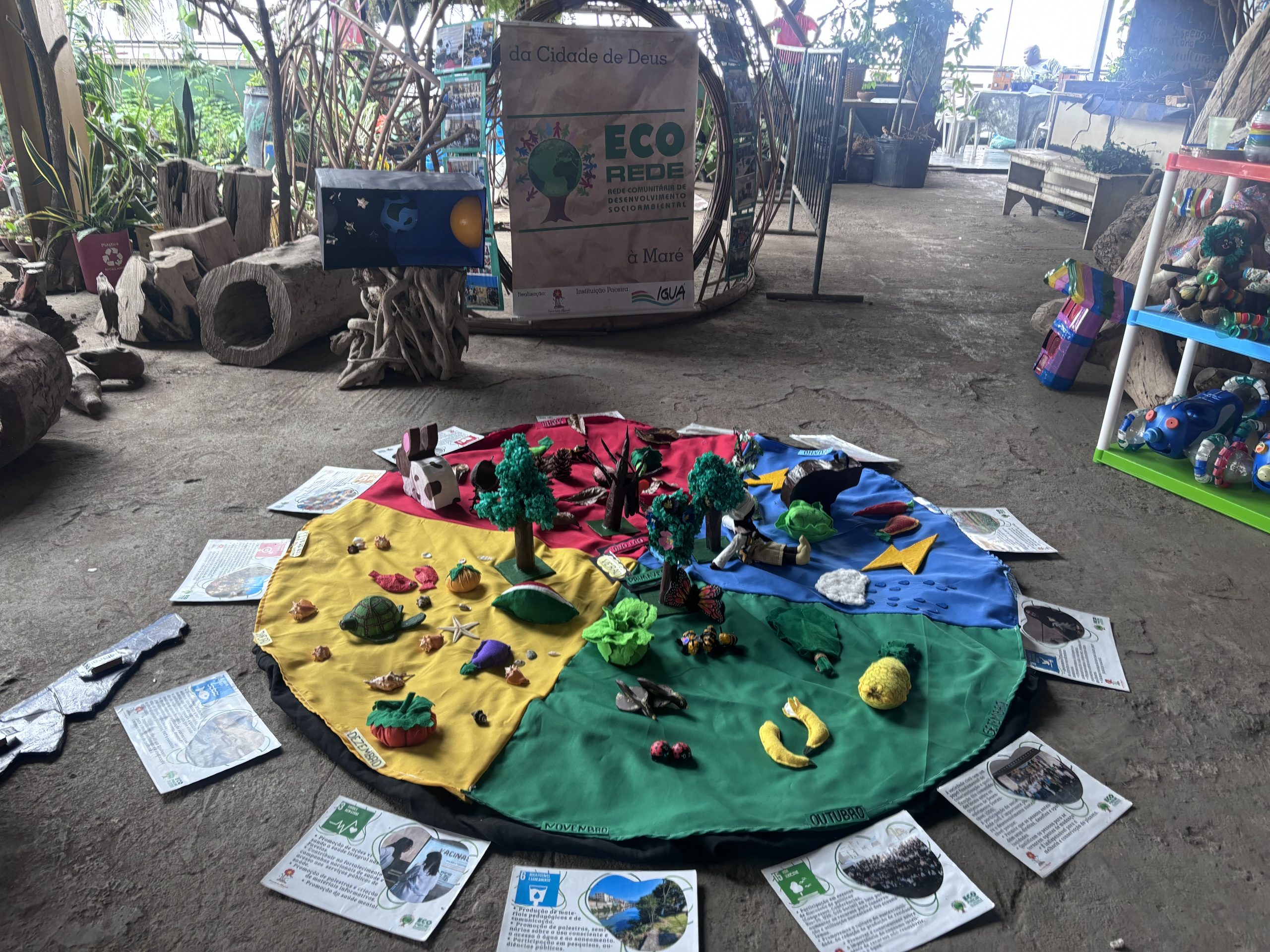 City of God's Alfazendo project used pedagogy to show how climate change affects the natural characteristics of each season. Photo: Manuela David City of God's Alfazendo project used pedagogy to show how climate change affects the natural characteristics of each season. Photo: Manuela David