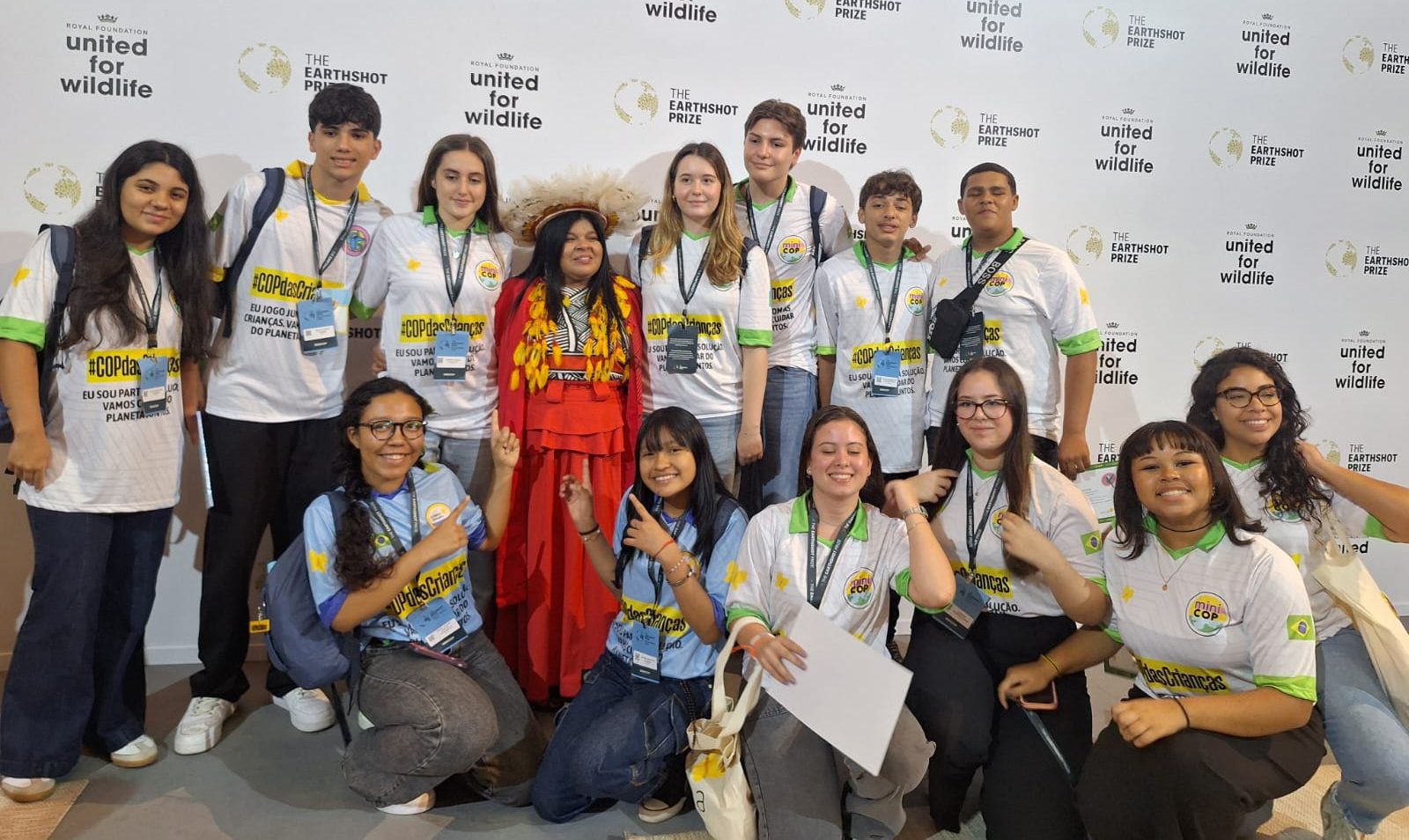 GET Brant Horta students received accolades at the 2025 Earthshot Prize event. Photo: Personal archive/Reproduction GET Brant Horta students received accolades at the 2025 Earthshot Prize event. Photo: Personal archive/Reproduction