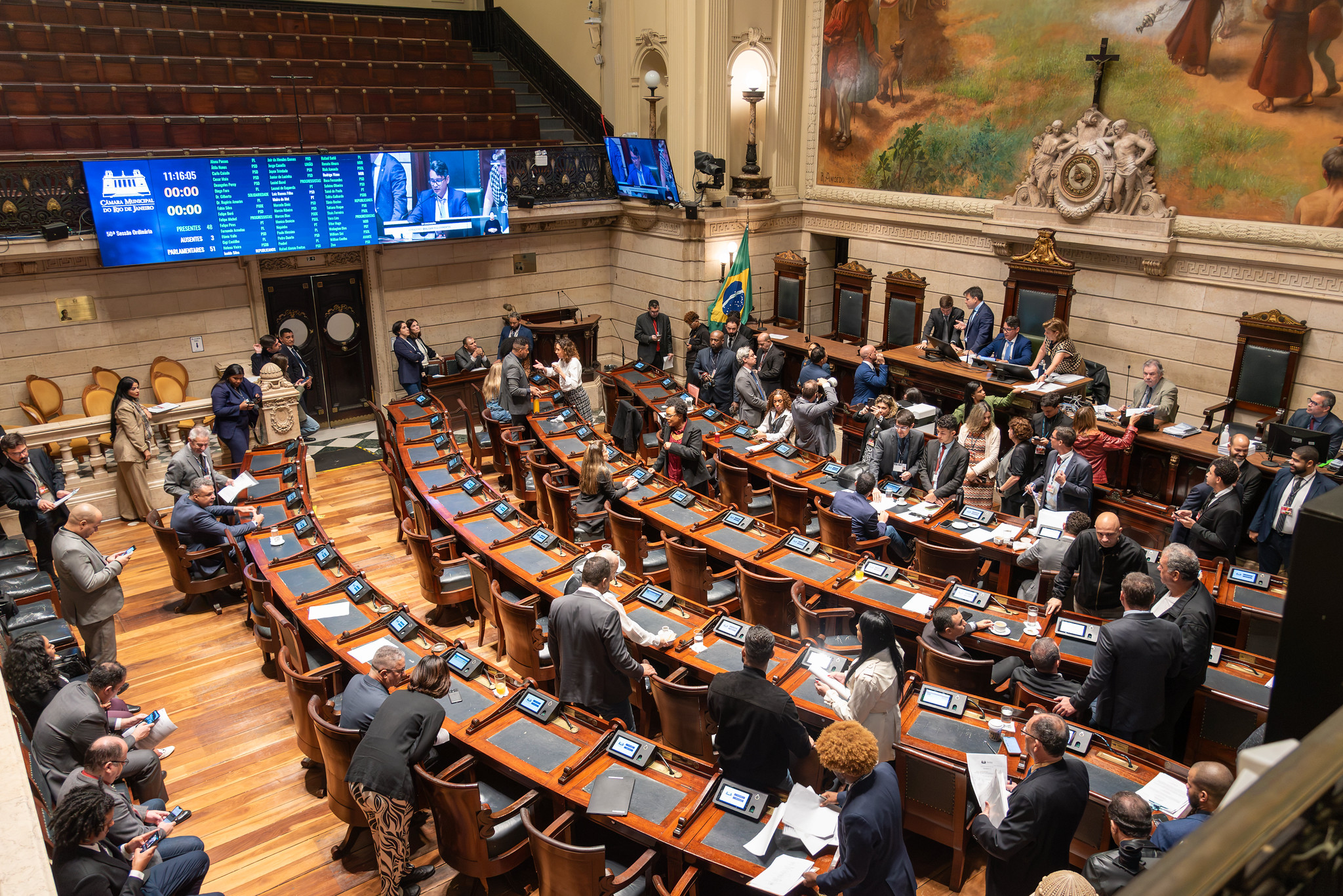 Vote on the Community Land Trust Bill at the Rio de Janeiro City Council, June 25, 2026. Photo: Bárbara Dias (TTC/ComCat) Vote on the Community Land Trust Bill at the Rio de Janeiro City Council, June 25, 2026. Photo: Bárbara Dias (TTC/ComCat)