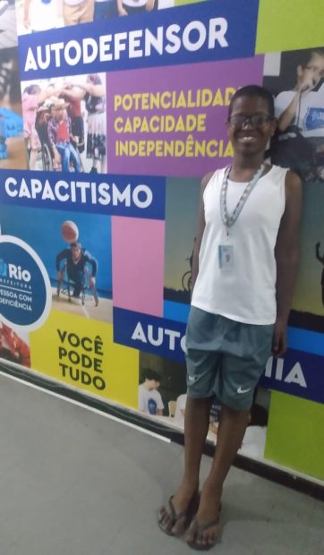Raphael, 11, faces barriers to education due to eco-ableism since Rio's municipal schools are not adapted for students with disabilities. Photo: Personal Archive Raphael, 11, faces barriers to education due to eco-ableism since Rio's municipal schools are not adapted for students with disabilities. Photo: Personal Archive